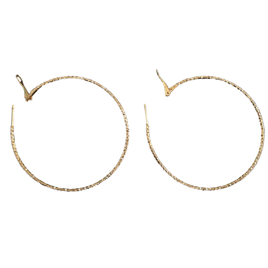 Big Hoop Gold Plated Earrings