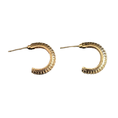 Unique Small Hoop Gold Plated Earrings