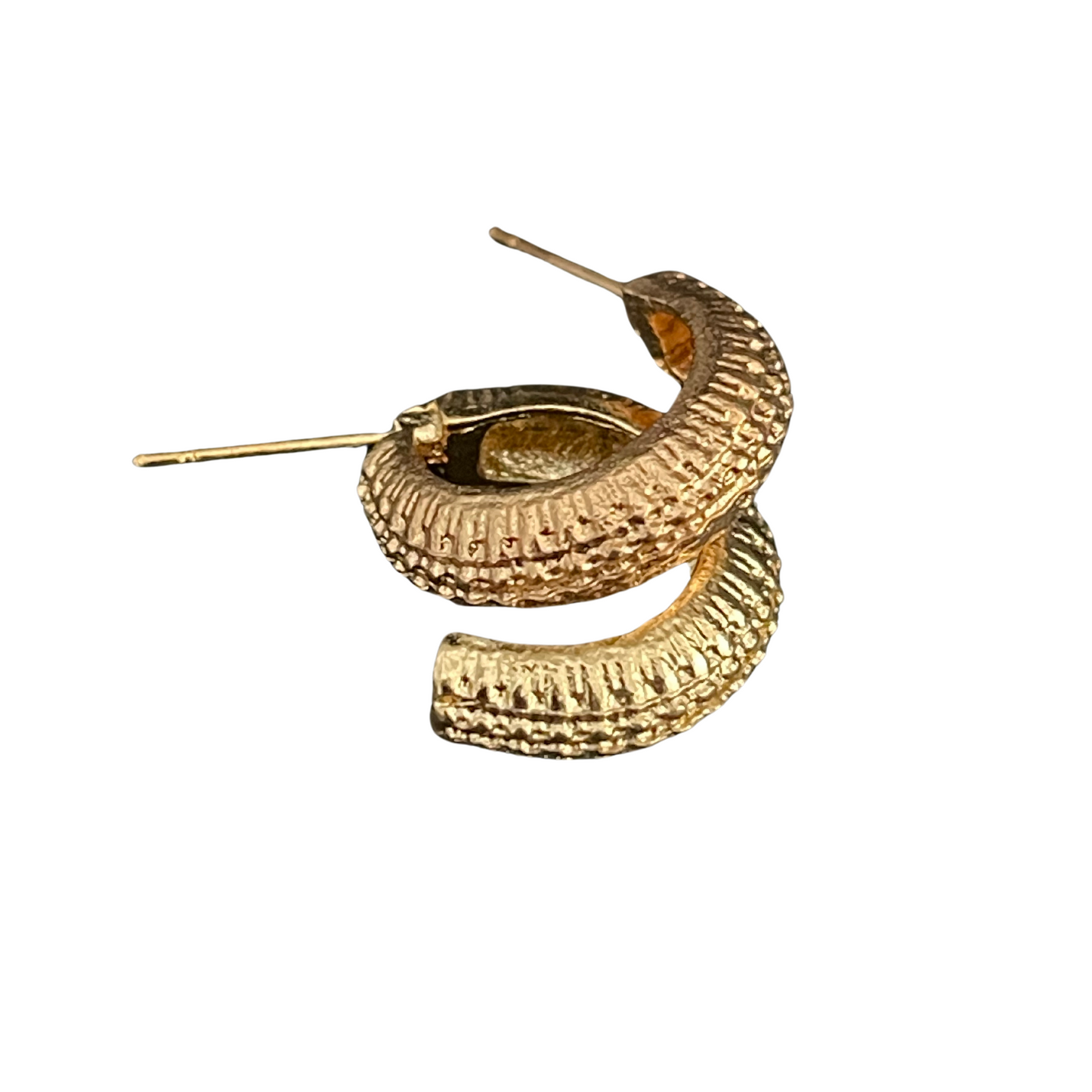 Unique Small Hoop Gold Plated Earrings