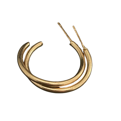 Small Hoop Gold Plated Earrings