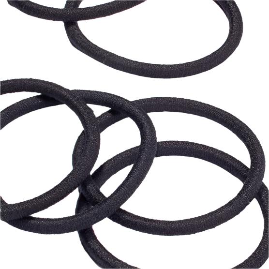 Seamless Elastic Hair Bands 50pcs Black