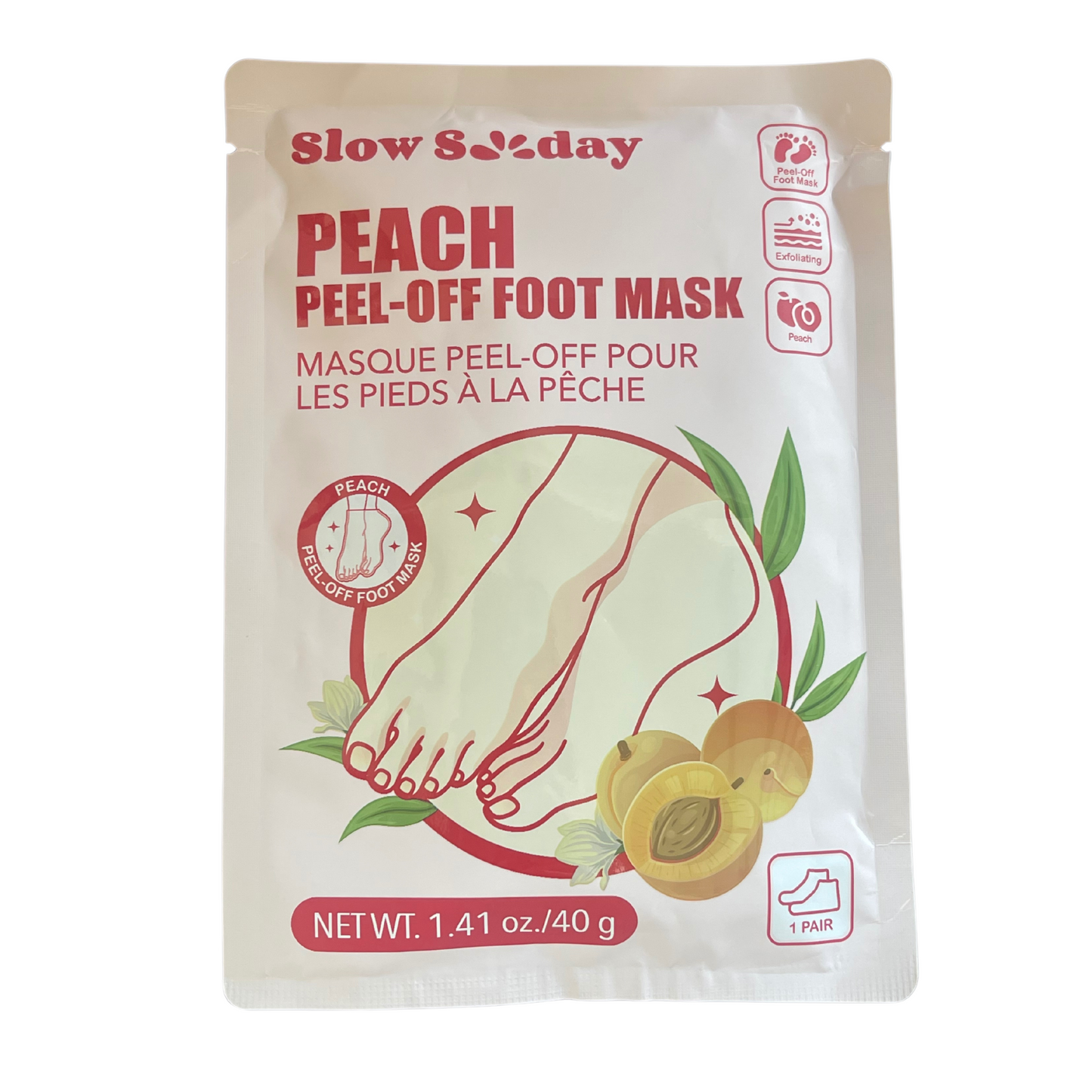 Exfoliating & Peeling Foot Mask K-Beauty Slow Sunday