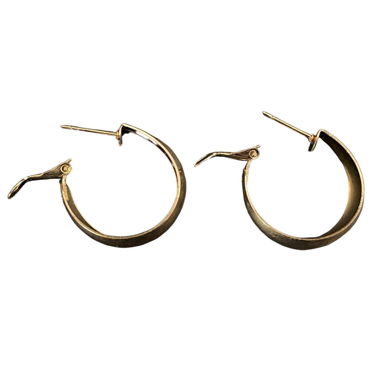 Thick Hoop Gold Plated Earrings