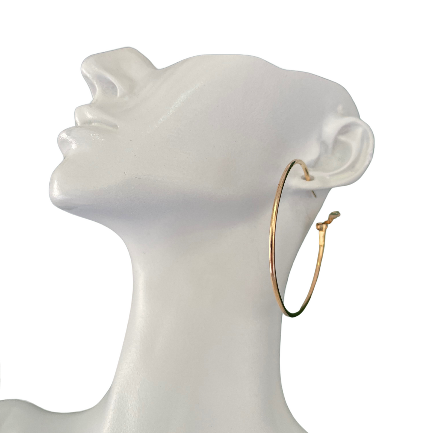 Big Classic Hoop Gold Plated Earrings