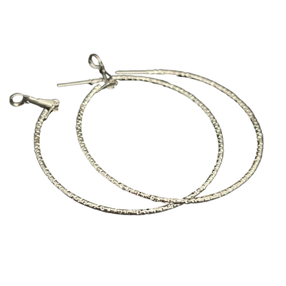 Classic Silver Plated Hoop Earrings