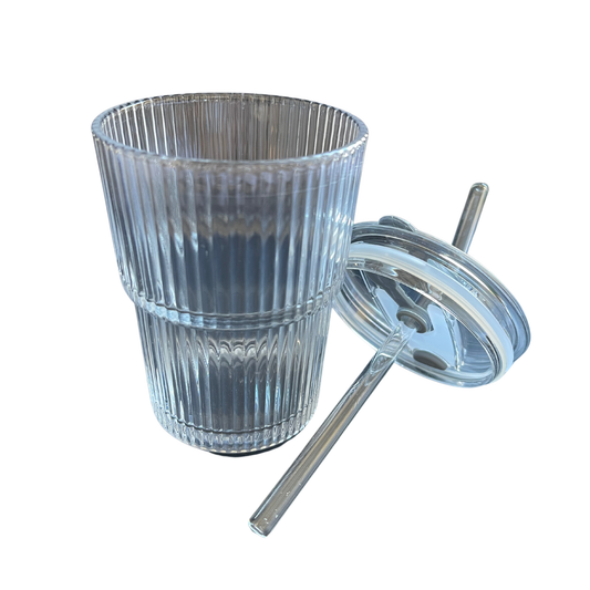 Glass Travel Cup with Lid