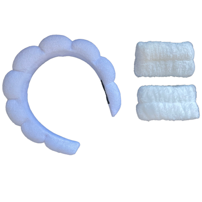 Face Wash Hairband With Cuffs