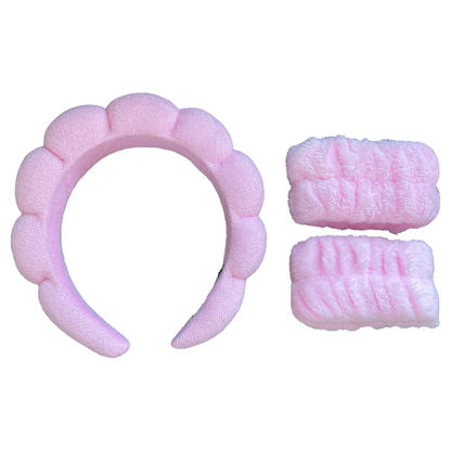 Face Wash Hairband With Cuffs