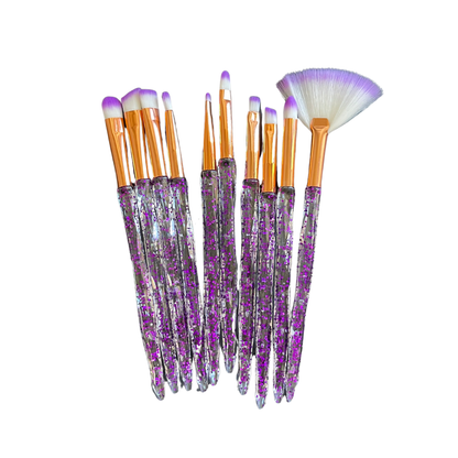 Glitter Makeup Eyeshadow Brushes 10pcs