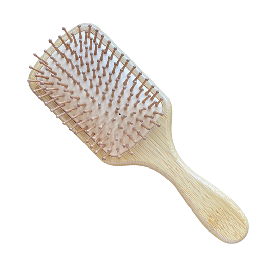 Bamboo Stimulating Hair Brush Square