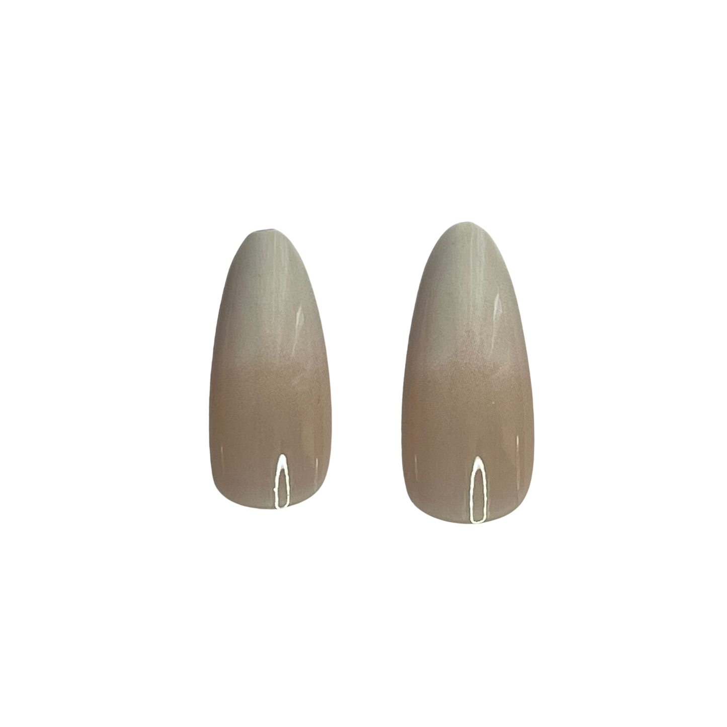 Ombre Almond Fake Nails