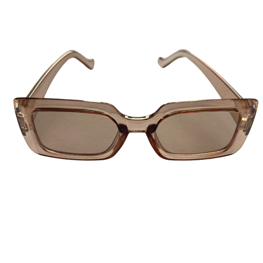 Fashionable Trendy Square Sunglasses Beige