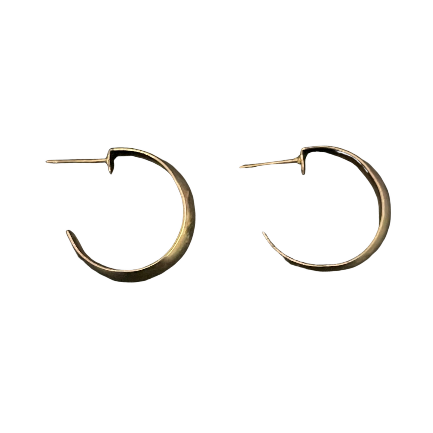 Thick Small Gold Plated Hoop Earrings