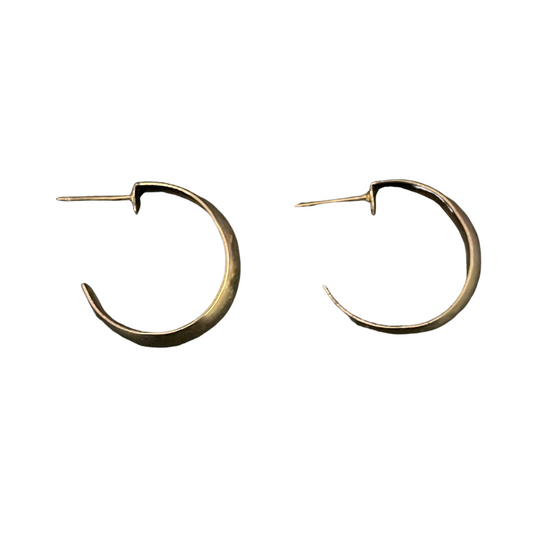 Thick Small Gold Plated Hoop Earrings