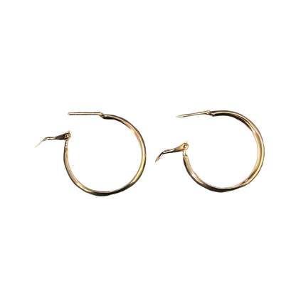 Classic Thick Gold Plated Hoop Earrings