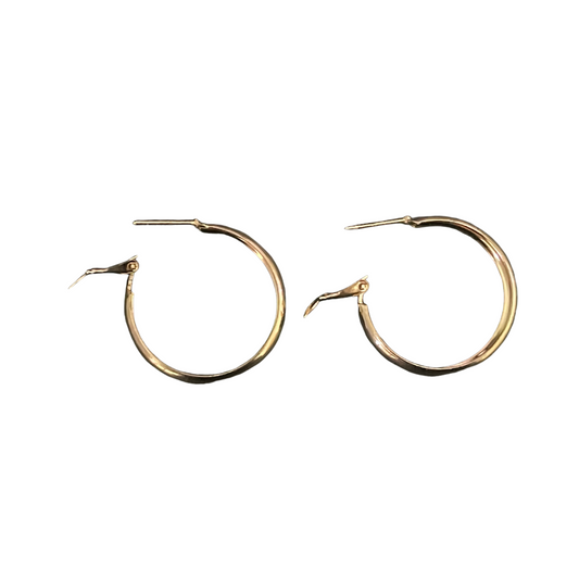 Classic Thick Gold Plated Hoop Earrings