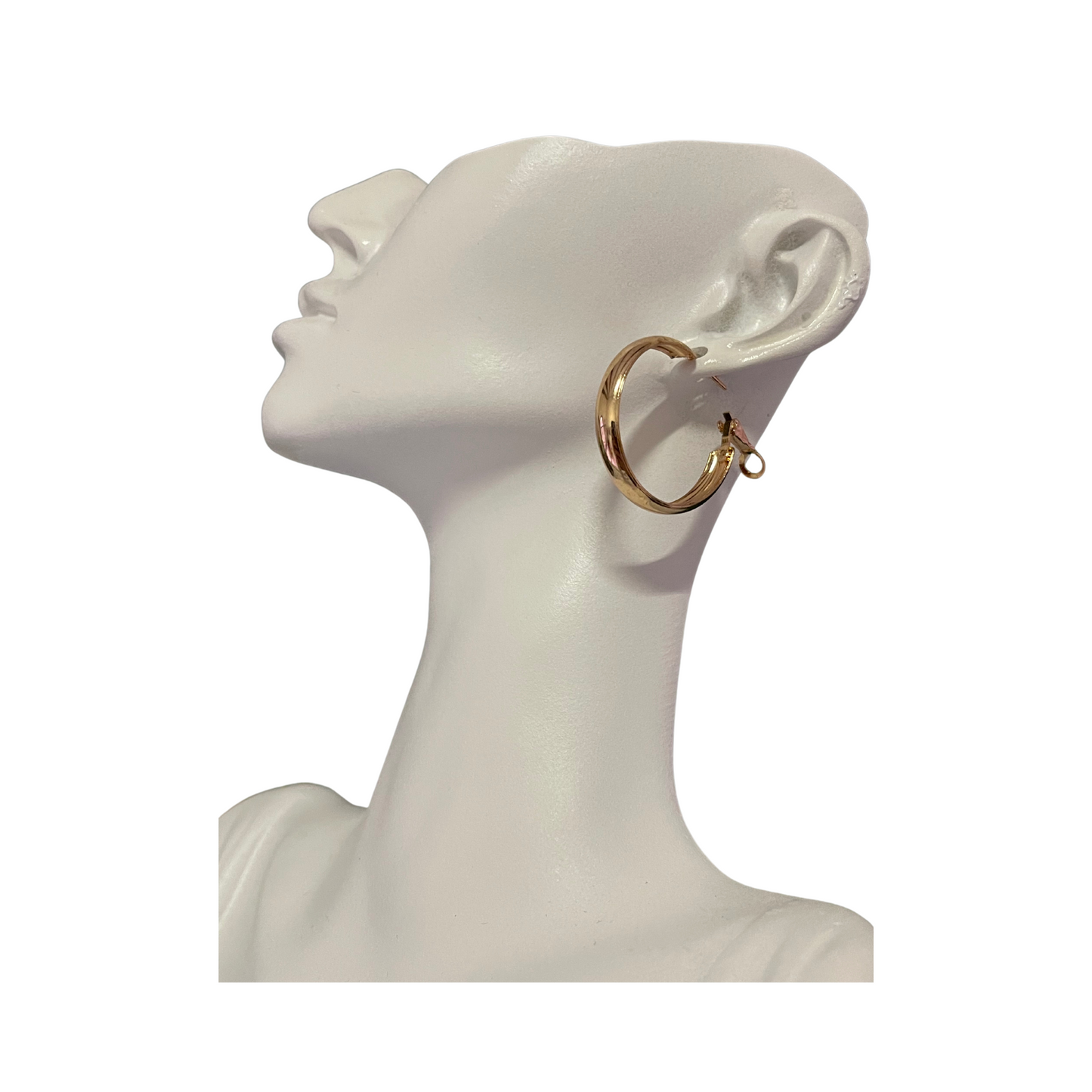 Classic Thick Gold Plated Hoop Earrings